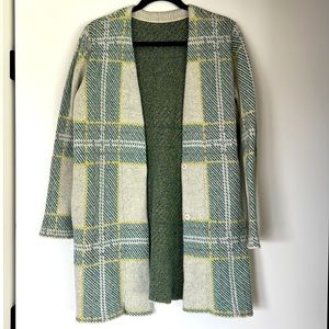 Green Cardigan Sweater